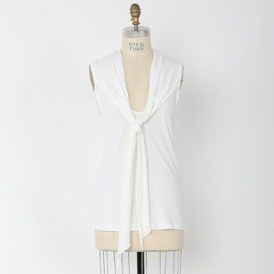 Scarf Tank in White